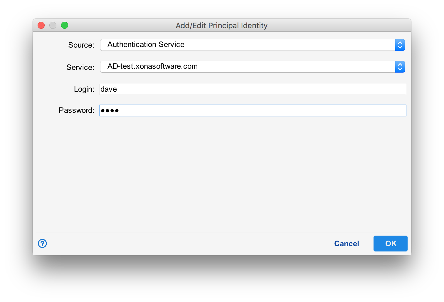 Authentication Service Identity