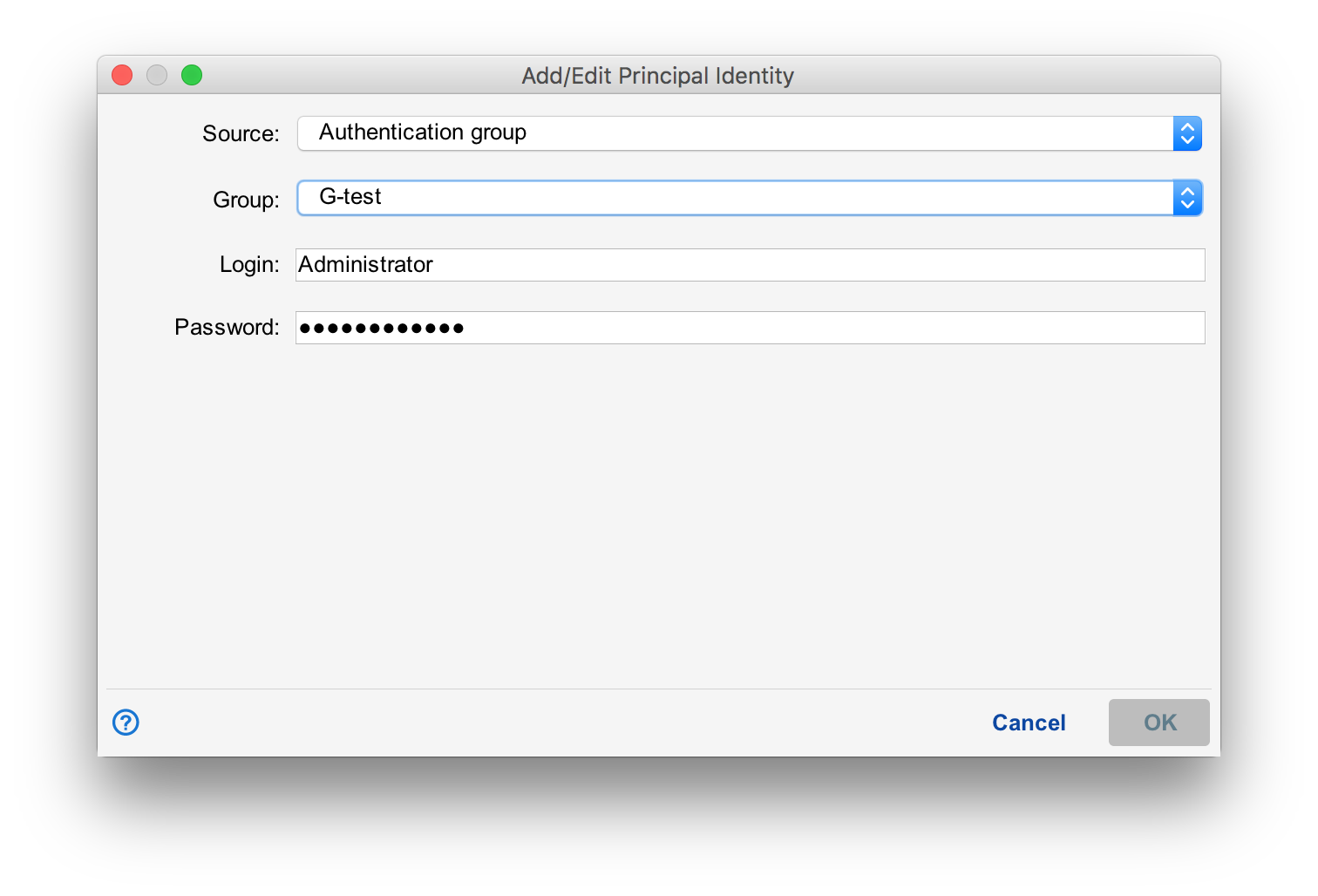 Authentication Group Identity